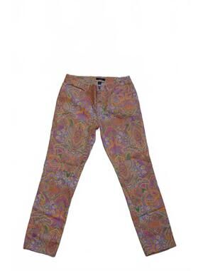 Chaps Vintage Paisley Boho Pants size 8